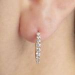 0.50 Karat Diamant-Kreolen 750/18 K Gelbgold Ø 17mm - OR-71482-GG