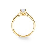 0.50ct GIA Diamond Engagement Ring 750/18 K Yellow Gold in 4 Prongs - CGSO001-050-GG