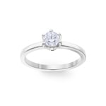 0.50 Karat GIA-Diamant Verlobungsring 750/18 K Weissgold in 6-Griff - CGSO002-050-WG