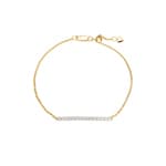 0.50 Karat Diamantarmband 750/18 K Gelbgold