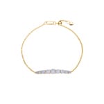 0.50 Karat Diamantarmband 750/18 K Gelbgold