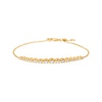 0.50ct Diamond Bracelet 750/18 K Yellow Gold