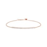 0.50 Karat Diamantarmband 750/18 K Roségold