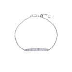 0.50 Karat Diamantarmband 750/18 K Weissgold