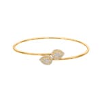 0.50ct Diamond Bangle 750/18 K Yellow Gold