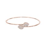 0.50ct Diamond Bangle 750/18 K Rose Gold