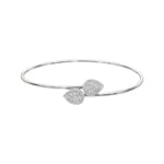 0.50 Karat Diamantarmreif 750/18 K Weissgold