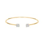0.50 Karat Diamantarmreif offen 750/18 K Gelbgold