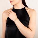 0.50 Karat Diamantarmreif offen 750/18 K Gelbgold - AR-69469-GG