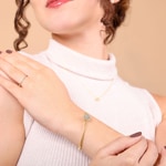 0.50 Karat Diamantarmreif offen 750/18 K Gelbgold - AR-69471-GG