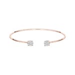 0.50 Karat Diamantarmreif offen 750/18 K Roségold