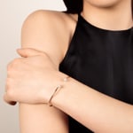 0.50 Karat Diamantarmreif offen 750/18 K Roségold - AR-69835-RG