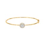 0.50ct Diamond Bangle oval 750/18 K Yellow Gold