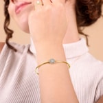 0.50ct Diamond Bangle oval 750/18 K Yellow Gold - AR-69464-GG