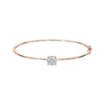 0.50ct Diamond Bangle oval 750/18 K Rose Gold