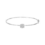 0.50ct Diamond Bangle oval 750/18 K White Gold