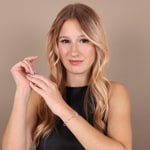 0.50ct Diamond Bangle oval 750/18 K White Gold - AR-69463-WG