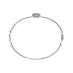 0.50ct Diamond Bangle oval 750/18 K White Gold - AR-69464-WG