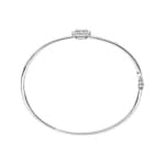 0.50ct Diamond Bangle oval 750/18 K White Gold - AR-69465-WG
