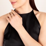 0.50ct Diamond Eternity Ring 750/18 K Rose Gold - RI-69855-RG