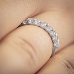 0.50ct Diamond Eternity Ring 750/18 K White Gold - RI-62848-WG