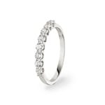 0.50 Karat Diamanten Mémoire Ring 750/18 K Weissgold