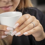 0.50 Karat Diamanten Mémoire Ring 750/18 K Weissgold - RI-70188-WG