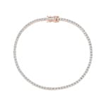 0.50 Karat Diamanten Tennisarmband 750/18 K Roségold - AR-00107-RG