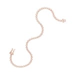 0.50ct Diamond Tennis Bracelet 750/18 K Rose Gold - AR-69949-RG