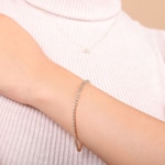 0.50ct Diamond Tennis Bracelet 750/18 K Rose Gold - AR-69949-RG