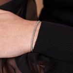 0.50 Karat Diamanten Tennisarmband 750/18 K Weissgold - AR-00107-WG