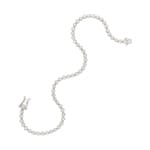 0.50 carats diamants bracelet rivière or gris 750/18 ct - AR-69949-WG