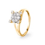 0.50 Karat Diamanten Verlobungsring 750/18 K Gelbgold