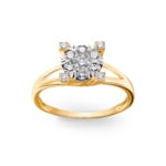 0.50ct Diamond Engagement Ring 750/18 K Yellow Gold - RI-69305-GG