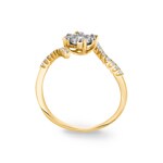 0.50 Karat Diamanten Verlobungsring 750/18 K Gelbgold - RI-69325-GG