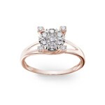 0.50ct Diamond Engagement Ring 750/18 K Rose Gold - RI-69305-RG