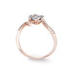 0.50 Karat Diamanten Verlobungsring 750/18 K Roségold - RI-69325-RG