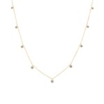 0.50ct Diamond Necklace 750/18 K Yellow Gold