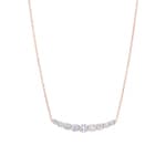 0.50 Karat Diamantencollier 750/18 K Roségold