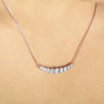 0.50 Karat Diamantencollier 750/18 K Roségold - KE-69310-RG