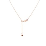 0.50 carats diamants collier or rosé 750/18 ct - KE-69907-RG