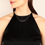 0.50ct Diamond Necklace 750/18 K White Gold - KE-69147-WG