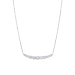 0.50 Karat Diamantencollier 750/18 K Weissgold