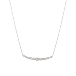 0.50 Karat Diamantencollier 750/18 K Weissgold