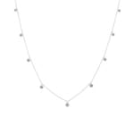 0.50 Karat Diamantencollier 750/18 K Weissgold
