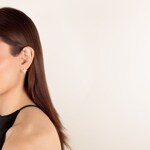 0.50 carats diamants clous d'oreilles or gris 750/18 ct Étoile - OR-69995-WG