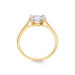 0.50ct Diamond Ring 750/18 K Yellow Gold - RI-69346-GG