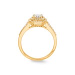 0.50ct Diamond Ring 750/18 K Yellow Gold - RI-69706-GG