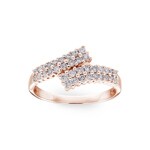 0.50ct Diamond Ring 750/18 K Rose Gold - RI-23856-RG