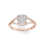 0.50 Karat Diamantring 750/18 K Roségold - RI-69326-RG
